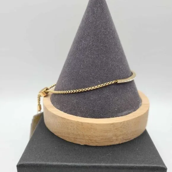 Michael Kors Gold Tone Clear Crystal Bracelet NWT!  NEW! - Picture 2 of 10